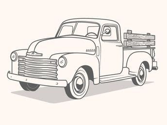 truck illustration truck coloring pages truck crafts cars coloring