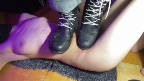 Belly Trampling Boots Sneakers Bare Feet 4k Kirrra V Clips4sale