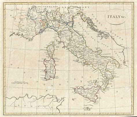 vecchia mappa  italia mappa  italia antica europa del sud europa