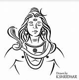 Shiva Siva Shakti sketch template