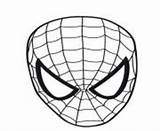 Coloring Spiderman Printable Mask Pages Book Explore Info sketch template