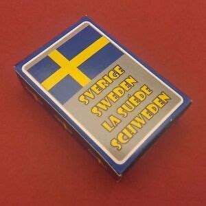 sweden sverige playing card flag  souvenir collectible gift  ebay