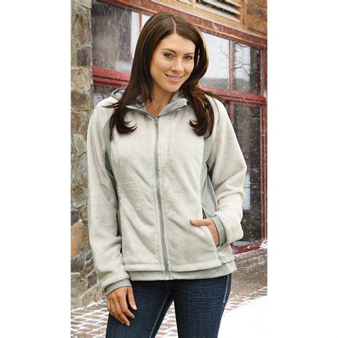 Hot Sale Fleece Jacket Womens Hooded Overcoat Windproof