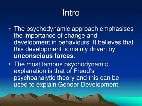 Ppt The Psychodynamic Approach Powerpoint Presentation Free Download