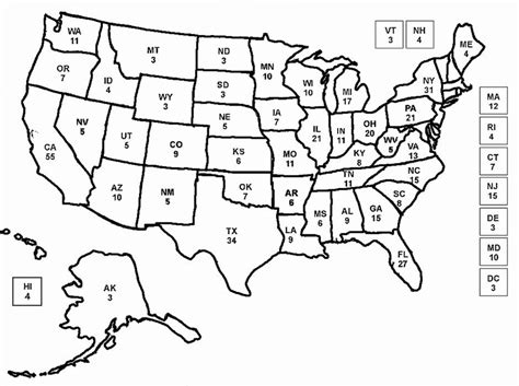 unlabeled map  usa coloring home