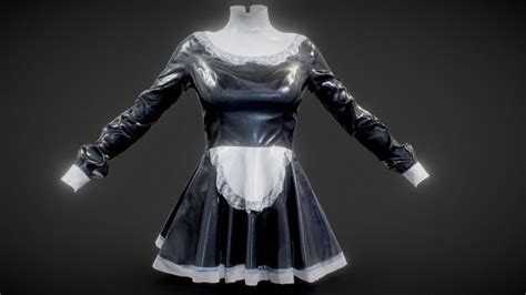 Maid Dress Buy Royalty Free 3d Model By Polygonal Miniatures