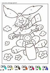 Coloriage Magique Lapin Maternelle Imprimer Moyenne Colorat Matematica Paques Dinosaure Distractiva Coloriages Ce1 Planse Magiques P41 Automne Cu Desene Niveaux sketch template