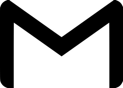 black gmail logo png transparent png kindpng images