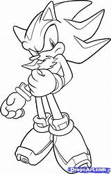 Shadow Sonic Coloring Hedgehog Pages Super Draw Drawing Print Step Color Colouring Printable Getdrawings Getcolorings Popular Dragoart Character Boys Library sketch template