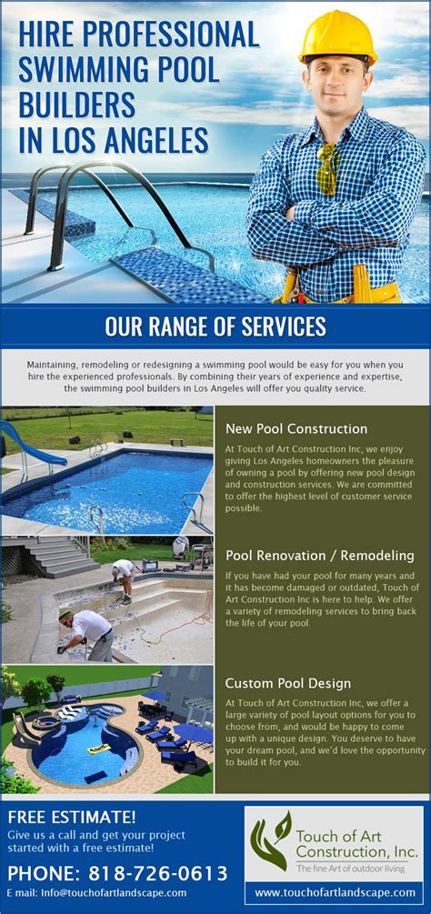 swimming pool contractors los angeles maintaining remodeling