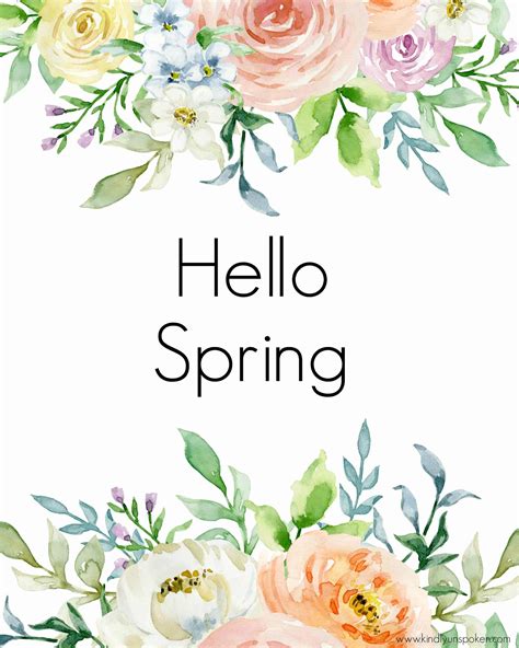 spring printables  brighten   home kindly unspoken