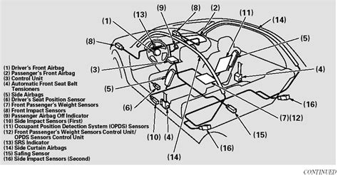 honda accord airbag system components additional information