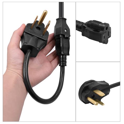 pigtail    plug adapter cord awg dogbone voltage plug converter cable   anvil