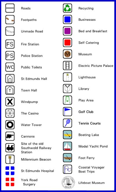 lost    examples  map key symbols