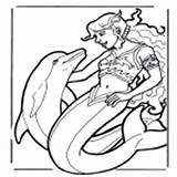 Coloring Pages Animals Water Dolphins Category sketch template