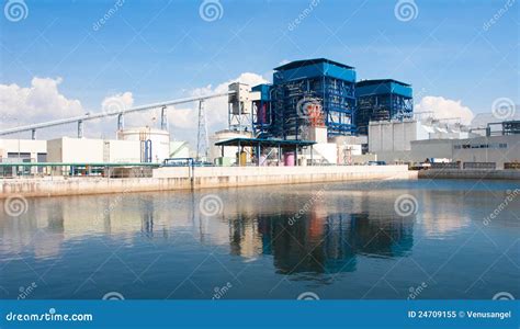 electric generator power plant stock image image  industry energy
