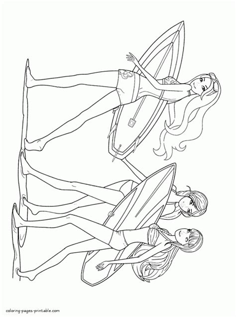 printable barbie   mermaid tale coloring pages  coloring pages