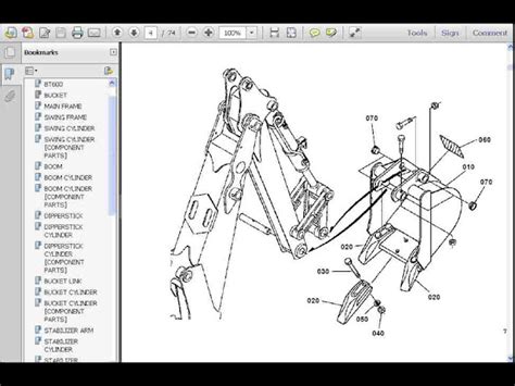 purchase kubota bt parts manual  bt  tractor backhoe part numbers diagrams  san