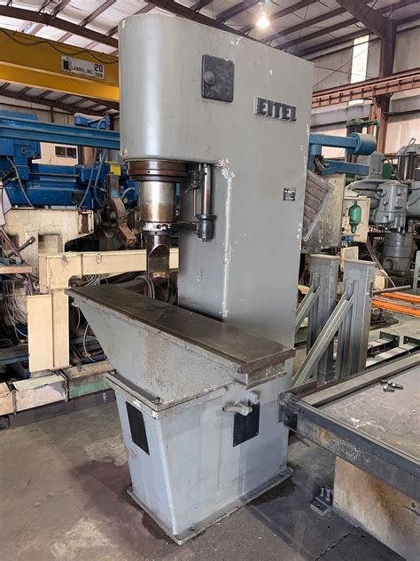 ton eitel model rp  frame hydraulic straightening press harris machine tools