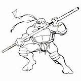 Coloring Ninja Turtles Pages Tmnt Donatello Printable Bo Weapon Shredder Kraang Toddler Will Do sketch template