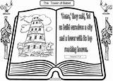 Babel Tower Coloring Pages Bible Kids Activities Colouring School Sunday Choose Board Jericho Walls Comments sketch template