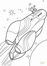 Coloring Alien Pages Spaceship Ship Space Getcolorings sketch template
