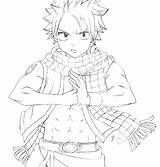 Natsu Coloring Lineart Pages Dragneel Deviantart Template sketch template