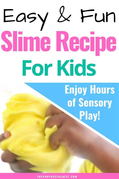 easy slime recipe  kids  purposeful nest