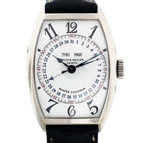 Franck Muller 5850 Mc Master Calendar White Gold Automatic Mens Watch