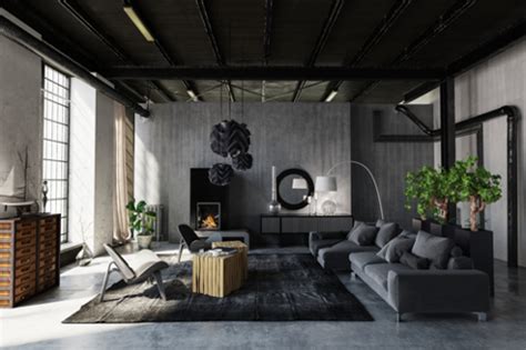 industrial chic  raw  edgy   home interior design