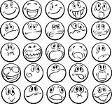 Coloring Pages Faces Emotional Colorear Caras sketch template