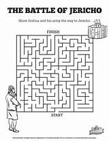 Jericho Walls Joshua Bible School Sunday Craft Lesson Kids Mazes Battle Crafts Activities Wall Fortress Sharefaith Lessons Church Choose Board sketch template