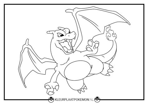 charizard kleurplaten gratis printen kleurplaat pokemon