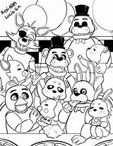 Nights Fnaf Colorir Freddys Desenhos Stampare Foxy Imprimer Animatronic Charity Closed Animatronics Colori Páginas Viernes Autismo Pre13 Patrulha Canina Artesanais sketch template