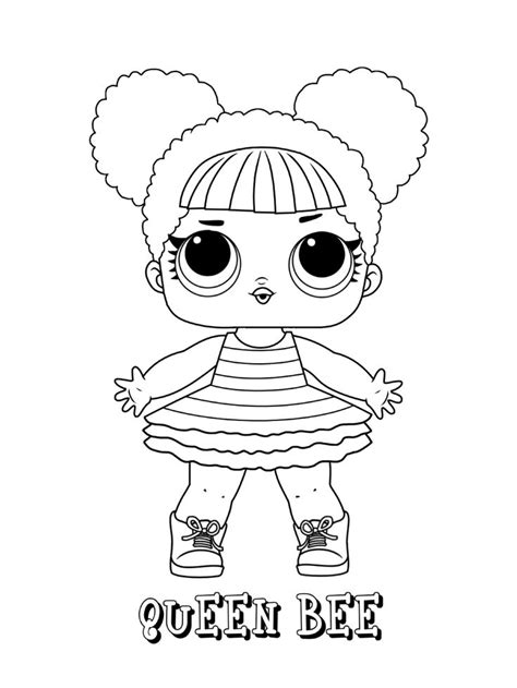 lol coloring pages queen bee lol coloring pages queen bee lol doll