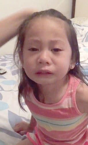 girl cries after following older sister into bathroom and seeing that she s menstruating daily