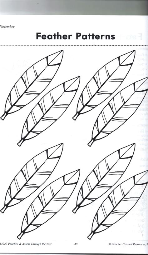 large printable feather template