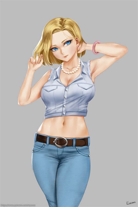 Rule 34 1girls Android Android 18 Big Breasts Blonde