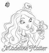 Coloring Pages Maddie Liv Ever After High Madeline Hatter Print Getcolorings Printable Great Getdrawings рисунки Colorings выбрать доску sketch template