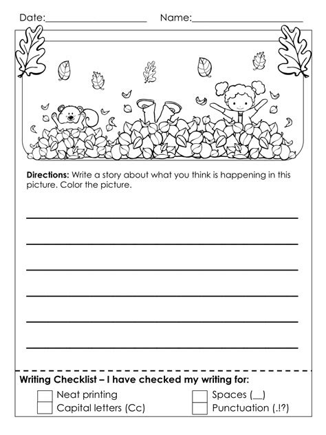 grade writing worksheets  coloring pages  kids