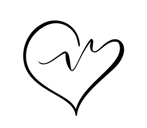 heart  heartbeat logo vector icon isolated modern heart symbol