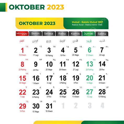 kalender  oktober kalender oktober kalender oktober  kalender png  vector