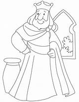 King Coloring Pages Solomon Drawing Standing Color Kings Beside Window Printable Characters Para Kids Bible Colorir Stoning Stephen Salomão Tut sketch template