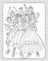 Barbie Coloring Pages Adventure Princess Whatsapp Tweet Email sketch template