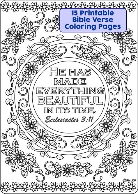 printable bible verse coloring pages ricldp artworks sellfycom
