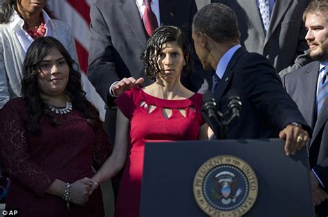 president obama catches fainting pregnant woman daily