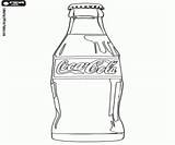 Cola Coca Coloring Bottle Original Pages Drink Oncoloring sketch template