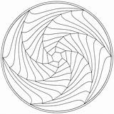 Mandalas Illusions Malvorlagen Sketchite Spirals Coloriages Géométrique sketch template