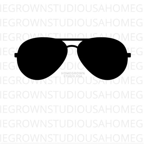 Sunglasses Svg Aviators Shades Svg Glasses Clip Art Etsy