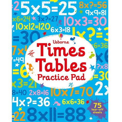usborne times tables practice pad fun learning